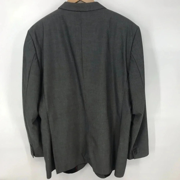 Adolfo 46L Slim cut grey microtech blazer - Picture 3 of 8